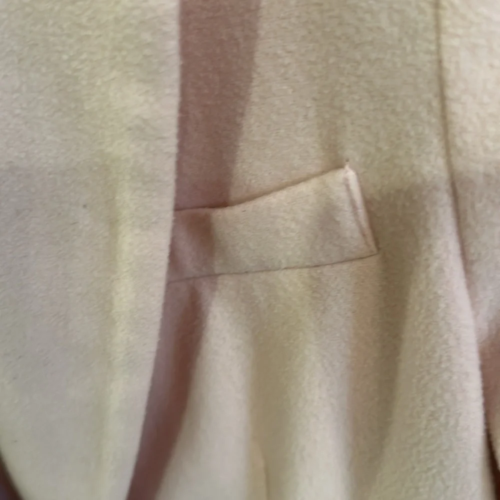 Louden Made in Canada Pink Wool & Cashmere jacket One button front Size 12 - Picture 3 of 10